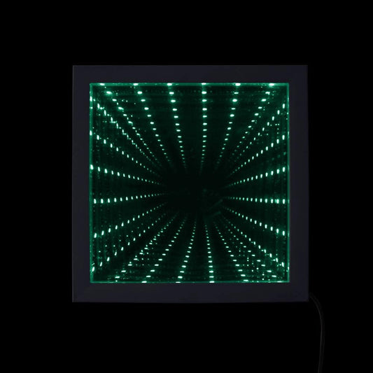 LED Infinity Wall Mirror Frame with Multi Color Changing Light (38X38Cm)