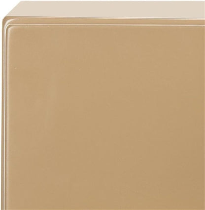 Home Raquel Modern Taupe and Gold and Brown 3-Drawer Chest