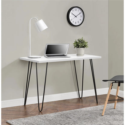 Retro Computer Desk, White