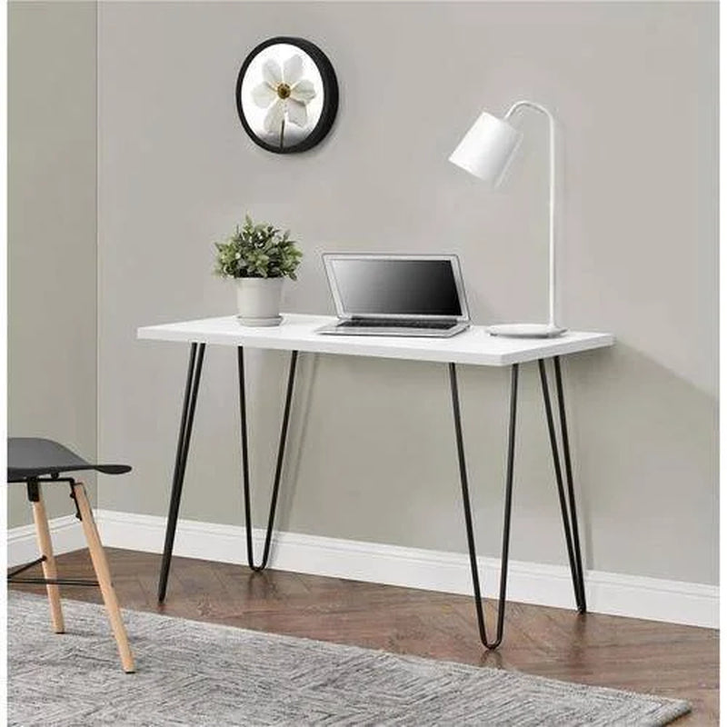 Retro Computer Desk, White