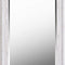 60351 Warren Beveled Mirror W/Distressed White Wood Finish Frame with White Finish, Rustic Style, 65.19" Height, 31.19" Width, 1.06" Depth