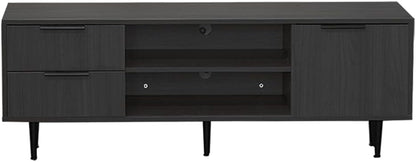 TV Stand Entertainment Center Console Table Modern Furniture 55 Inch, Black